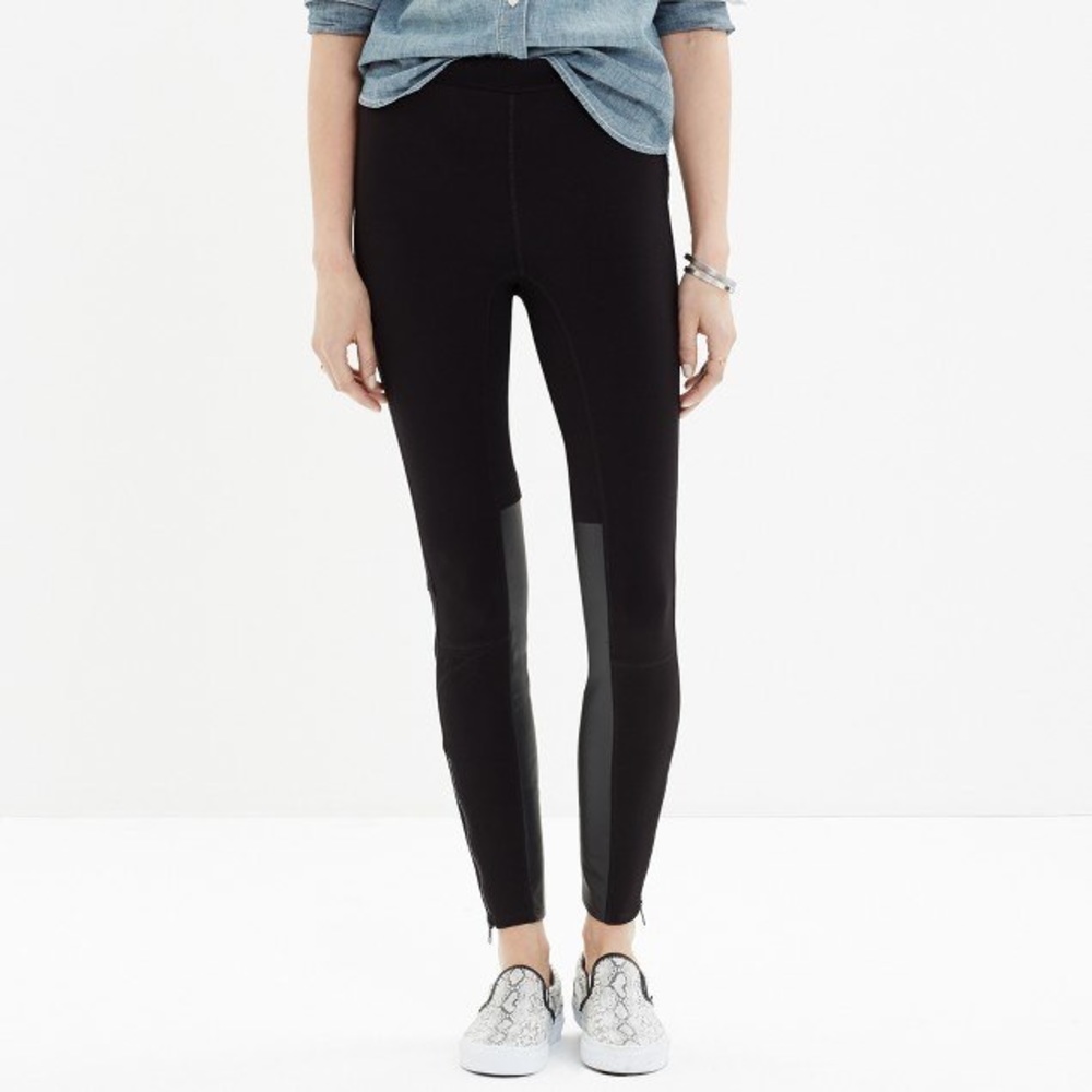 Madewell Faux leather leggings Jeggings